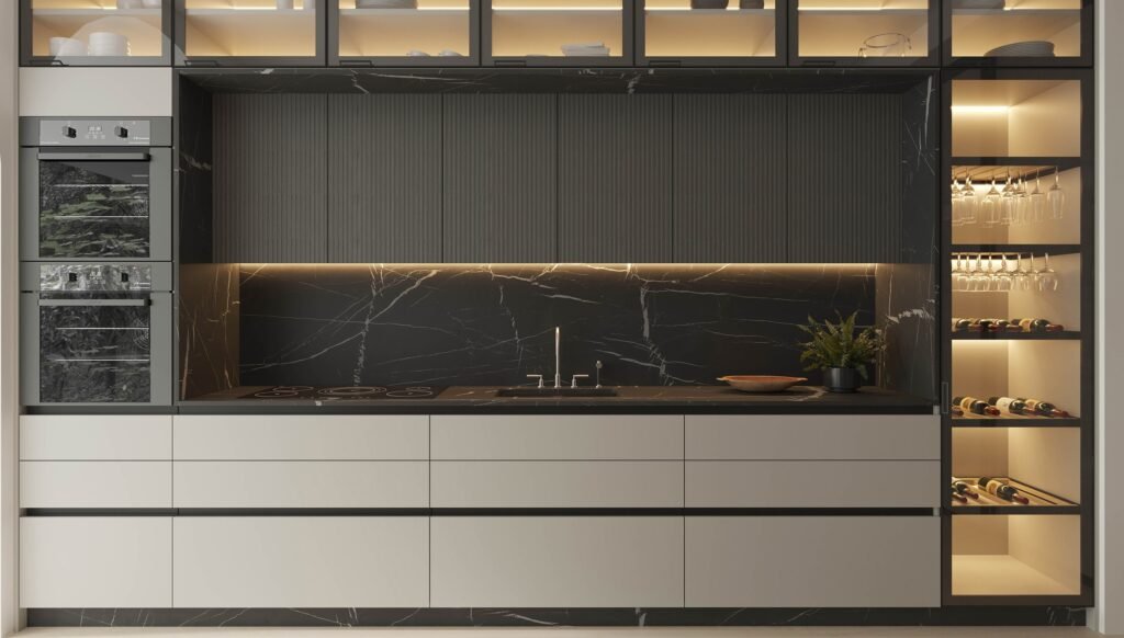Cozinha com design internacional da Todeschini, atraente para um público exigente.