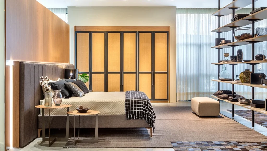 Ambiente de dormitório da Todeschini, representando a sofisticação da marca.