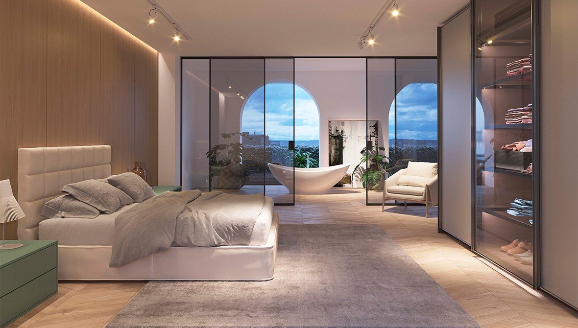 Living Todeschini sofisticado, com um design que remete à elegância de um hotel 5 estrelas.